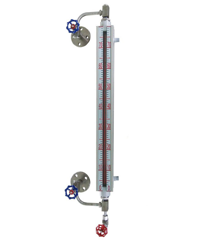 UGS型無(wú)盲區(qū)石英管/玻璃管液位計(jì) 雙色/彩色 可帶伴熱、LED燈 材質(zhì)碳鋼/不銹鋼 UGS